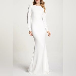 Wasson Cowl Back Crepe Gown NOEL AND JEAN BY KATIE MAY Nordstrom Wedding Dress